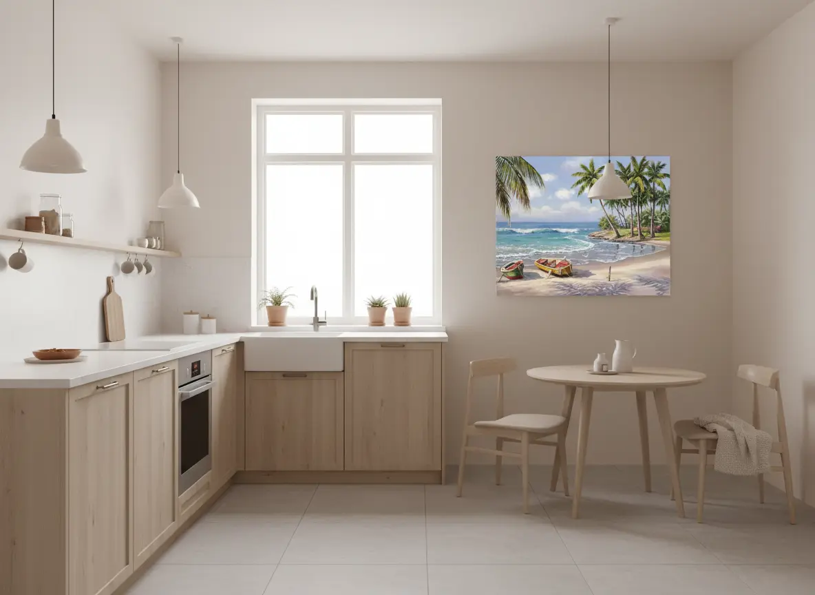 pictură pe numere – bărci la malul mării – pânză pe Șasiu lemn 40x50 cm pictură pe numere – bărci la malul mării – pânză pe Șasiu lemn 40x50 cm