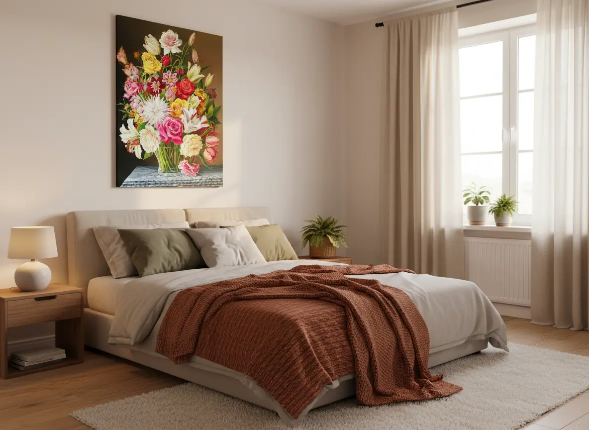 pictură pe numere – simfonia florilor: buchet regal în vază de cristal – pânză pe Șasiu lemn 40x50 cm pictură pe numere – simfonia florilor: buchet regal în vază de cristal – pânză pe Șasiu lemn 40x50 cm