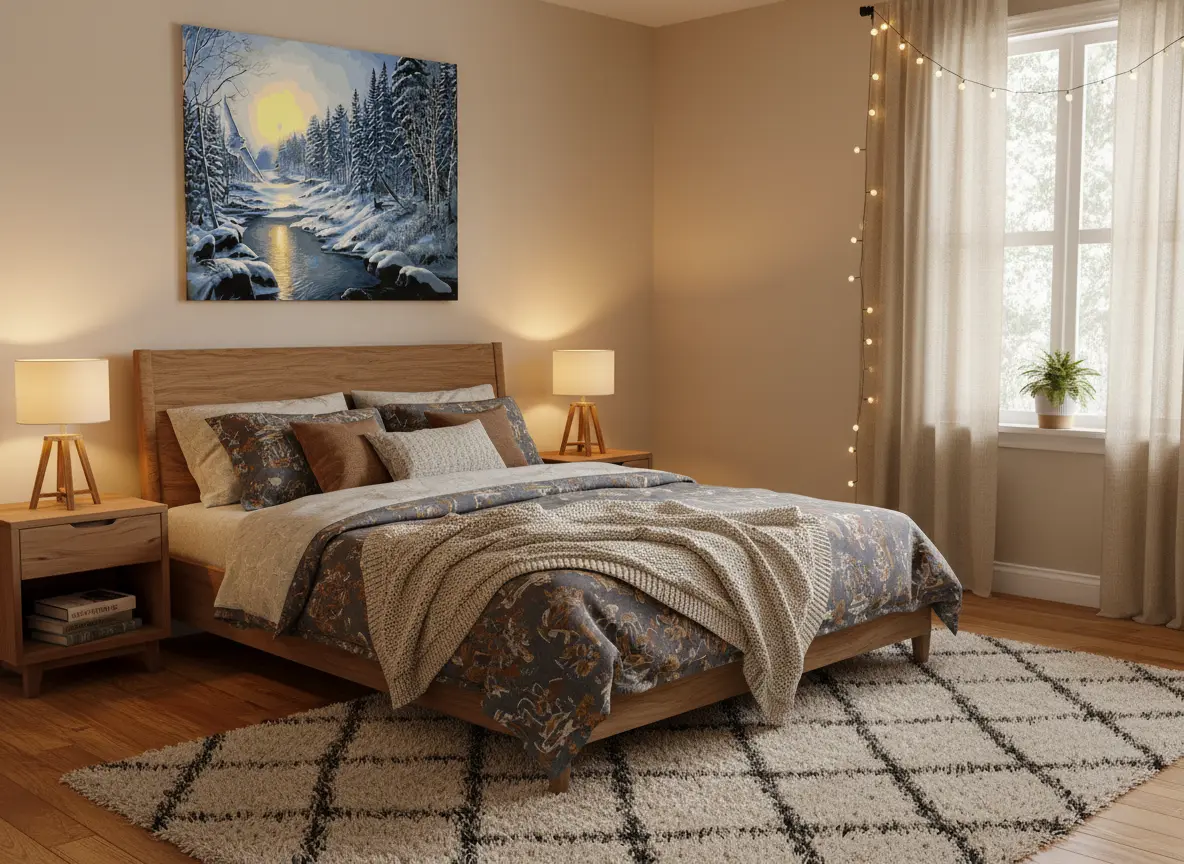 pictură pe numere – tărâmul Înghețat: zborul bufniței și amurg iernatic – pânză pe Șasiu lemn 40x50 cm pictură pe numere – tărâmul Înghețat: zborul bufniței și amurg iernatic – pânză pe Șasiu lemn 40x50 cm